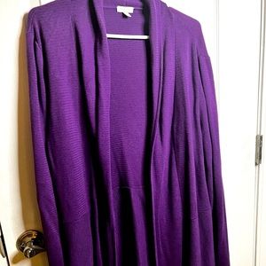 Heavy purple cardigan